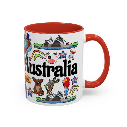 Fun Australia Themed Accent Coffee Mug - 11oz & 15oz