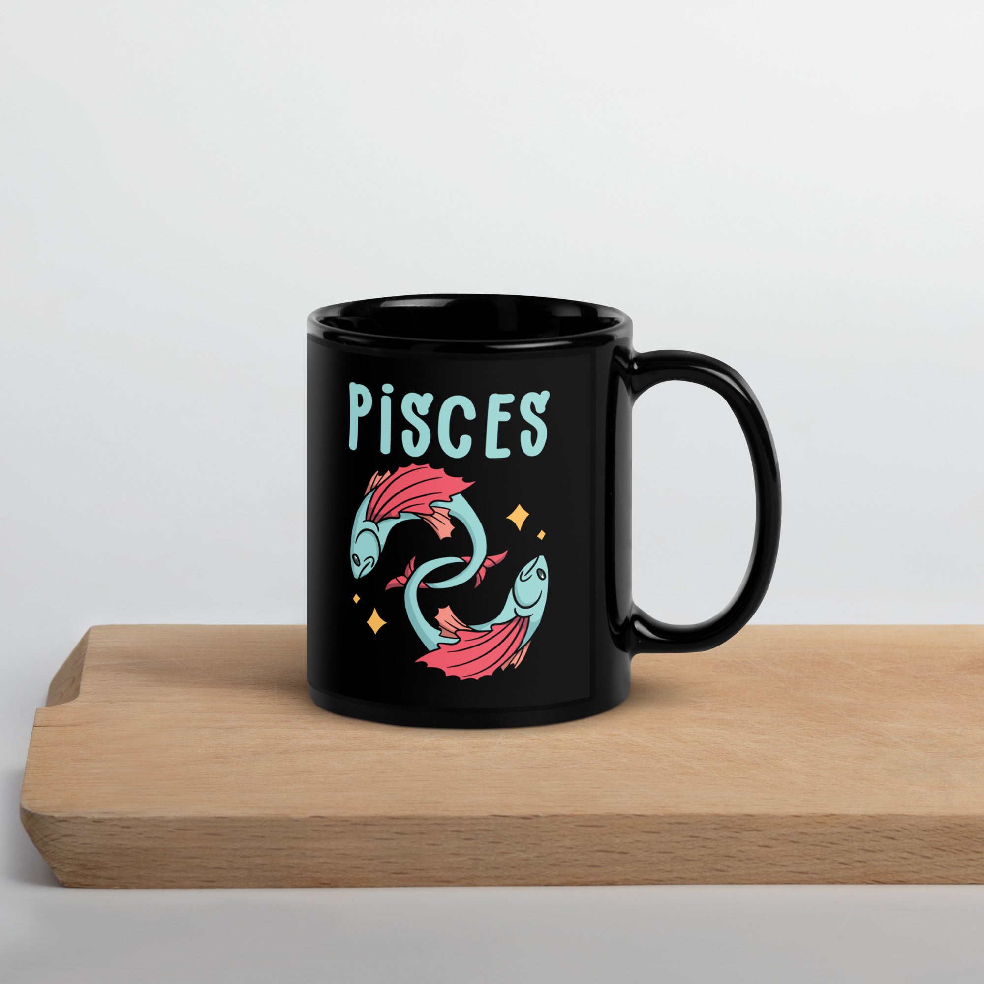 pisces-zodiac-black-glossy-mug