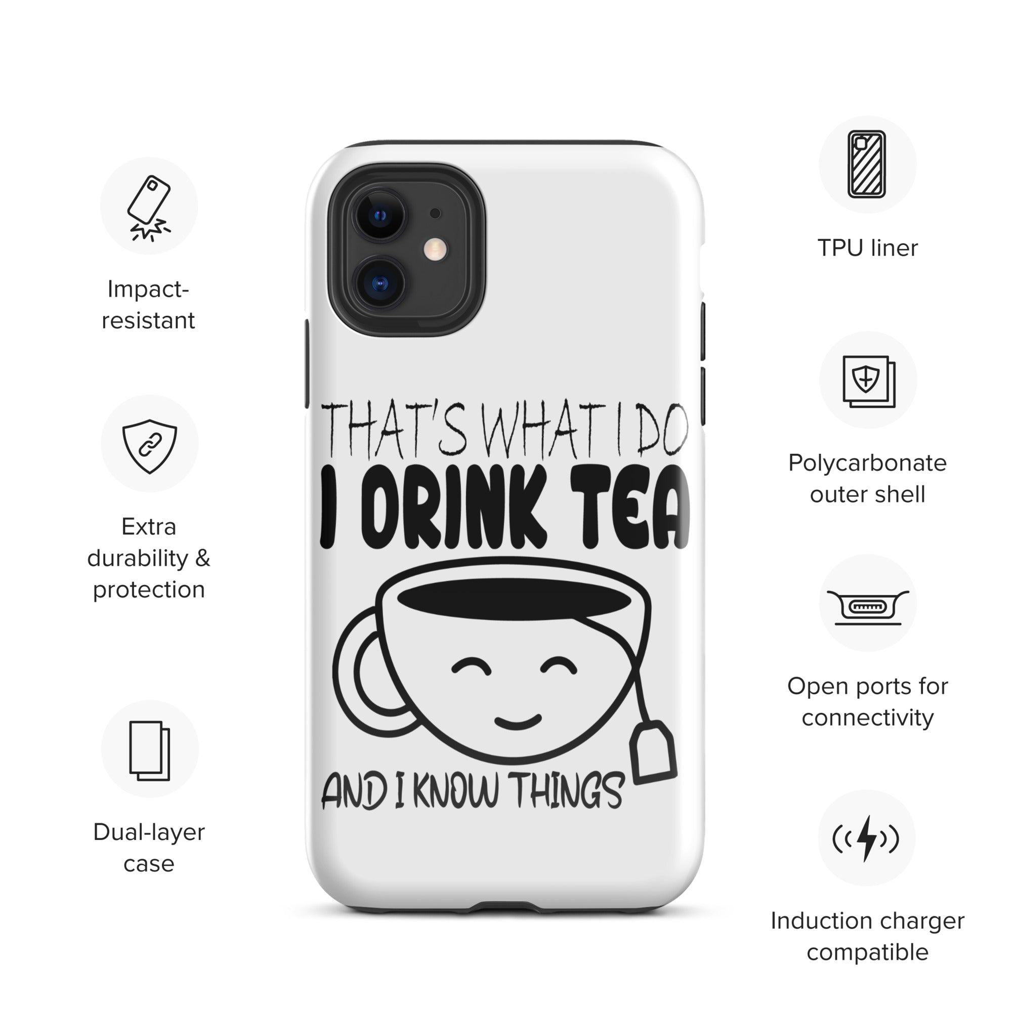 funny-tea-lover-gifts-for-him-her-of-tea-birthday-present-tea-tough-case-for-iphone®