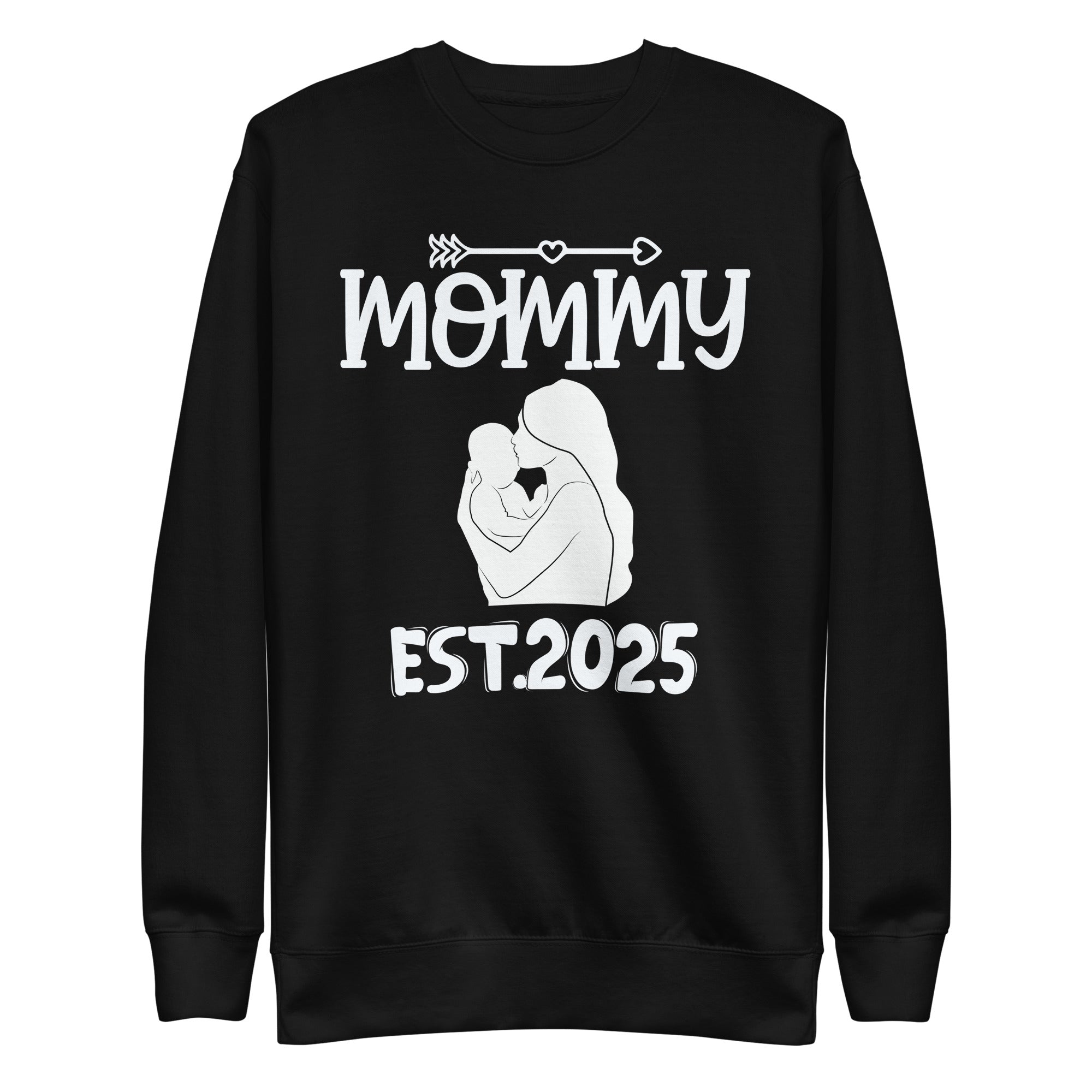 mommy-est-2025-promoted-to-mom-2025-mothers-day-new-mom-unisex-premium-sweatshirt