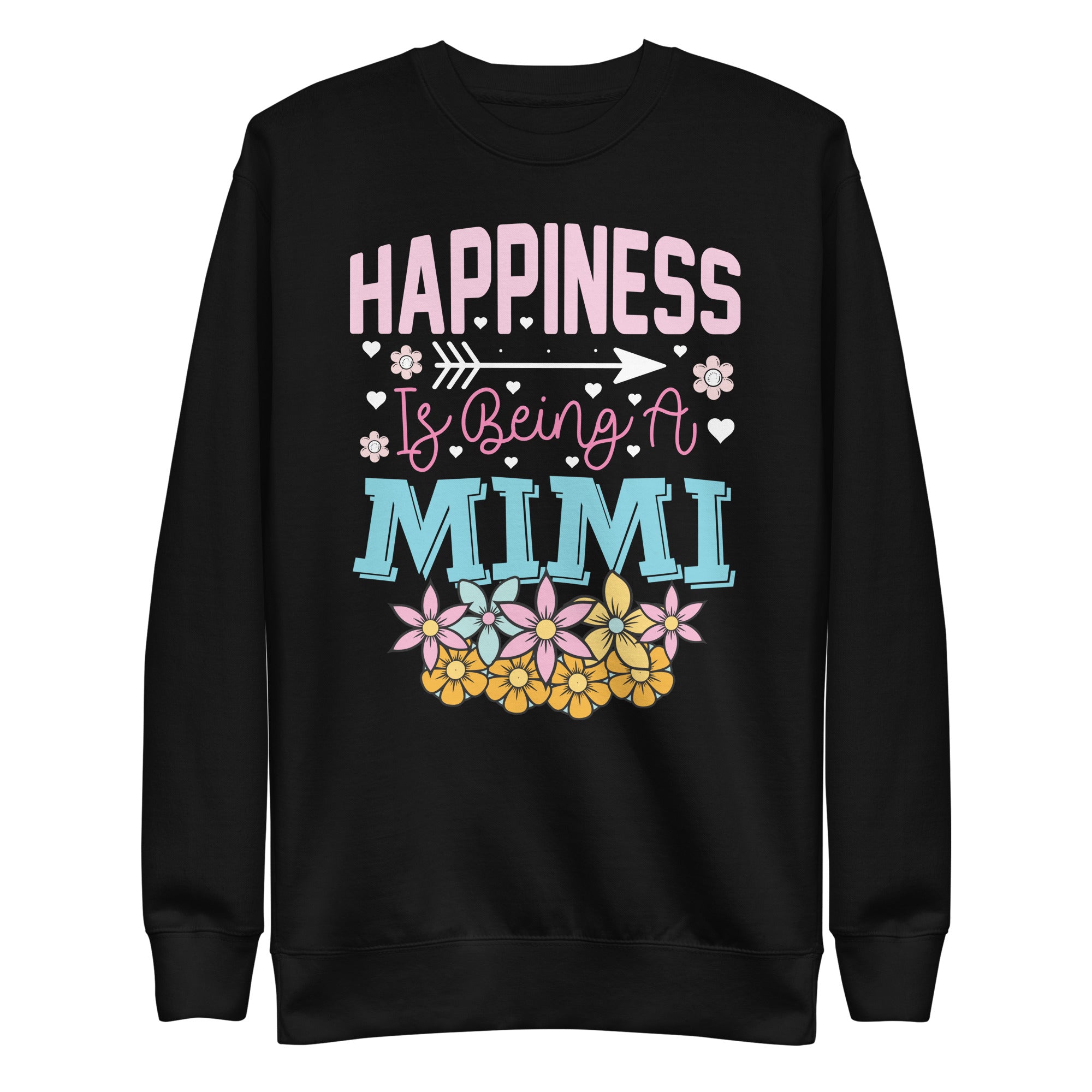 womens-happiness-is-being-a-mimi-announcement-mothers-day-unisex-premium-sweatshirt