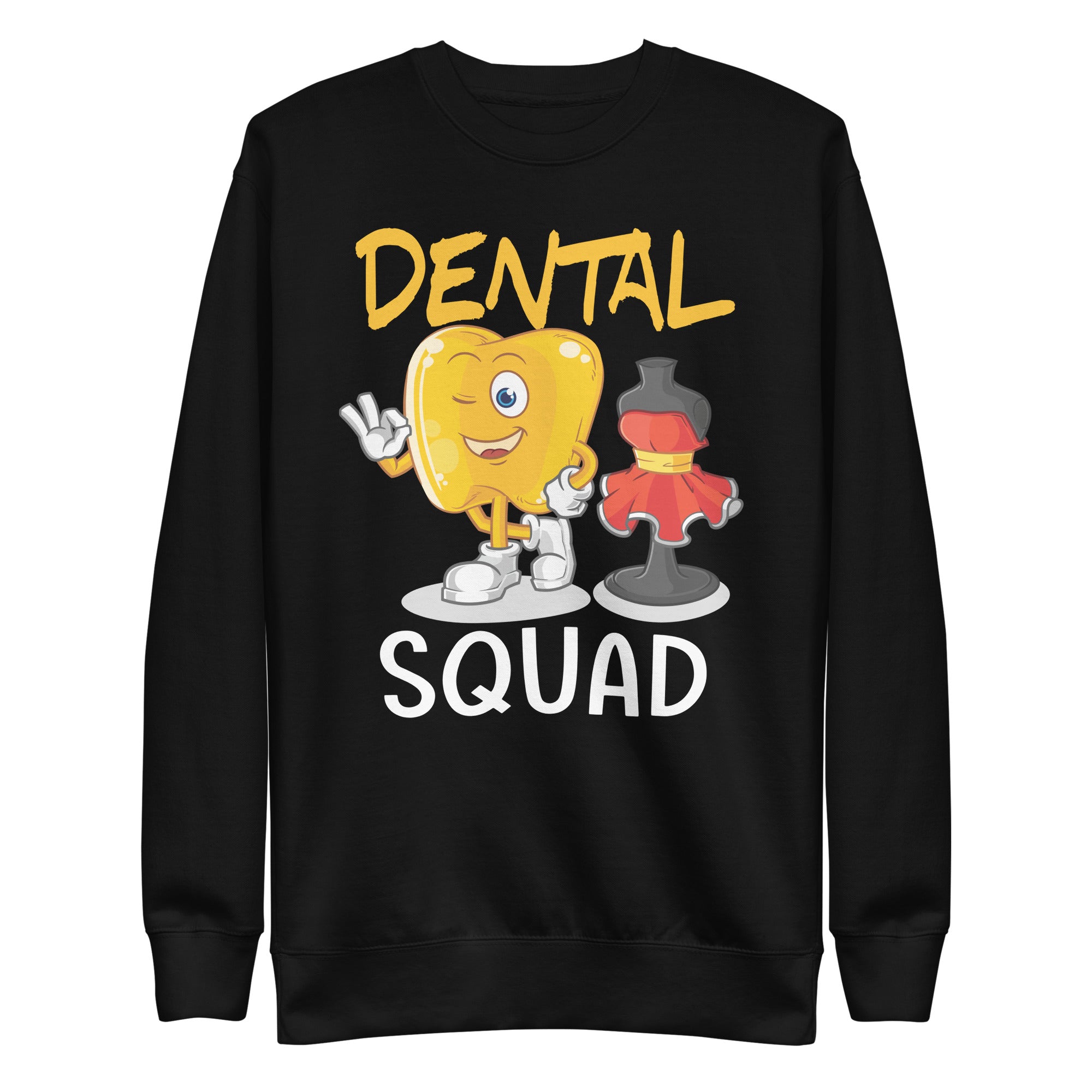 groovy-dental-squad-teeth-valentines-day-dental-assistant-unisex-premium-sweatshirt